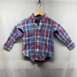 Ralph‎ Lauren Toddler Plaid Button Down Shirt - 2T